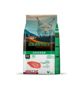 Bravery Tahılsız Tavuk Etli Kısırlaştırılmış Yetişkin Kedi Maması 2 Kg