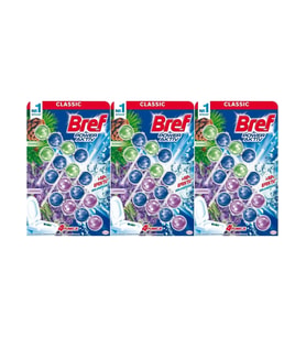 Bref Power Aktiv Klozet Bloğu Pıne ve Lavanta Kokulu (12 Li Set) (3pk 4) 3 Paket