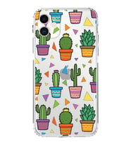 PrintiFy iPhone 11 ile Uyumlu Water Color 4  Kamera Korumalı Şeffaf  Kılıf