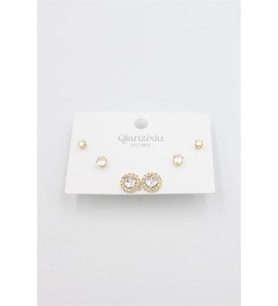 Northcity Çoklu Set Küpe - Altın