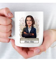 En Başarılı Kadın Matematikçiye hediye Karikatürlü Kupa Bardak