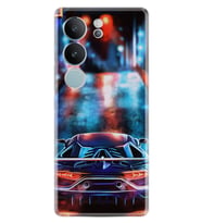 Vivo V29 Kılıf Silikon Desen Özel Seri Neon Cars 1724