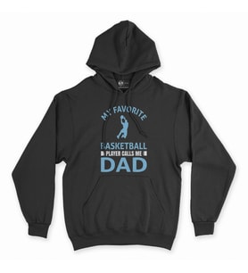Basketball Father Siyah Kapşonlu Sweatshirt Hoddie