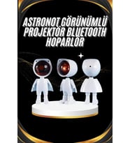 Gün Batımı Projektör Lamba Astronot Görünümlü Dekoratif Masa Lambası