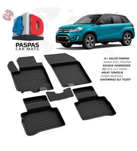 Suzuki Vitara 4D Araca Özel Havuzlu Kauçuk Paspas 2015 ve Üzeri (Karışık)