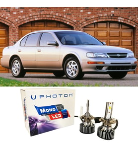 Nissan Maxima QX Led Xenon Uzun + Kısa Far Ampulü H4 Mono Yeni Seri Beyaz