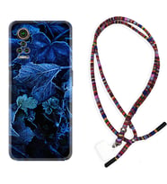 General Mobile GM 21 Pro GM 22 Pro Plus Kılıf Boyun Asklı Rasta Silikon Blue Foid 1628
