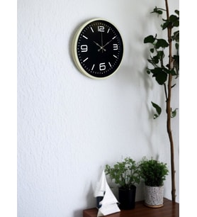 36 Cm Krem Şık Dekoratif Duvar Saati (Standart)