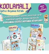 Kodlamalı Eğitici Boyama Kitabı 4-5 Yaş (2 Kitap Takım)