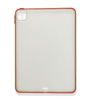 iPad Pro 11 inch (2022-2021-2020-2018) Uyumlu Montreal Seri Silikon Tablet Kılıfı (Kırmızı)