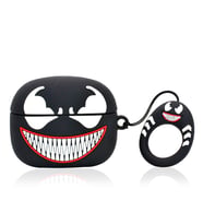 Microsonic Airpods 4.Nesil / ANC Kılıf Cartoon Figürlü Silikon Crtn-Fgr-Vnm (Kırmızı-Gümüş)