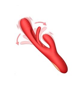 Modern 3 Modlu Rabbit Vibrator Kırmızı