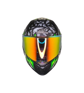 Motosiklet Kask Ece 22.R06 Güneş Vizörlü Full Face Motor Kaskı Skull Yeni