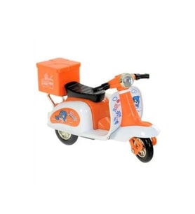 Çek Bırak Metal Vespa Motor 12 Cm - FY361A-12D - Turuncu
