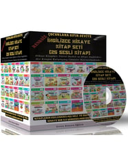 Çocuklara Sıfır Seviye İngilizce Hikaye Kitap Seti (25 Siyah Beyaz - Sesli Kitap)