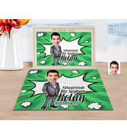 BK Gift Kişiye Özel Erkek Kolay Yetişmiyor Karikatürlü 1000 Parça Profesyonel Puzzle-1