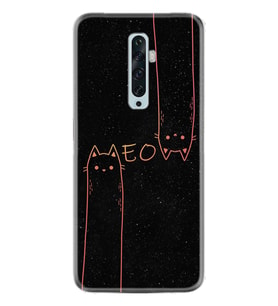 Oppo Reno 2Z 4 Lite 4 Pro 5 6 7 A31 Kılıf Desemli Silikon Meow 1657