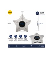 Hassas Ölçüm Yıldız Cetvel 0.1 Mm Ultra İnce Metal Hassasiyet Ayarı Tamir Aleti 5.4 Cm
