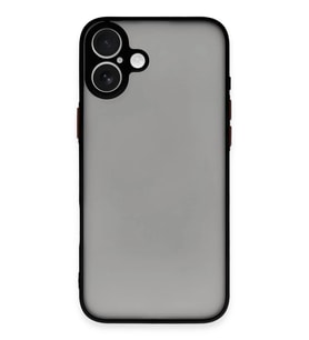 iPhone 16 Plus Kılıf Montreal Silikon Kapak - Siyah