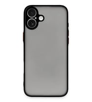 iPhone 16 Plus Kılıf Montreal Silikon Kapak - Siyah