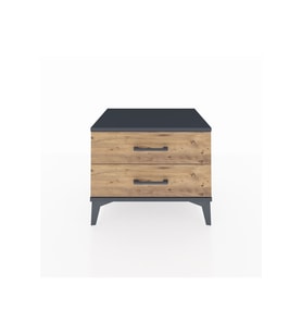 Hyperion Komodin 2 Çekmeceli 60x44x48 Antrasit-Çam