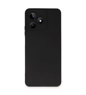 Realme C53 Kılıf Nano İçi Kadife Silikon - Siyah