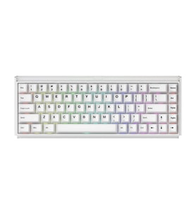 AKKO Ray68 HE White %65 AstroAim Magnetic Switch 8K Hz Hall Effect Hotswap ARGB Kablosuz İngilizce Manyetik Gaming Klavye