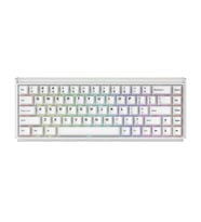 AKKO Ray68 HE White %65 AstroAim Magnetic Switch 8K Hz Hall Effect Hotswap ARGB Kablosuz İngilizce Manyetik Gaming Klavye