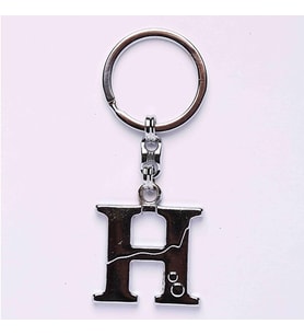 (  H HARFİ) ANAHTARLIK METALİK KROM-ANAH458