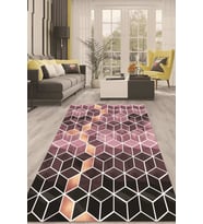 Dijital Kaymaz Taban Yıkanabilir Modern Renkli Salon Halısı Mutfak Halısı Yolluk ND-HT-716 (Çok Renkli)