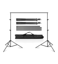 Cazipshop 2x3m Fon Standı Background Fon Perde Için Stand 2x3m fon standı (Siyah)