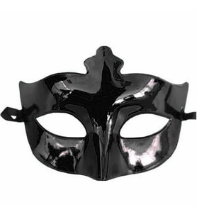 Siyah Renk Masquerade Kostüm Partisi Venedik Balo Maskesi