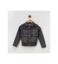 UNISEX ÇOCUK 4-7 YAŞ NAKIŞLI KOT CEKET (Çok Renkli)