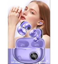 Yxg‑10 Bluetooth Kulaklık Kablosuz Spor Ve Günlük Kullanım İçin – Mikrofonlu Ergonomik Şarjlı Mor