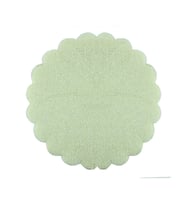 Karlı Organze Hazır Kesilmiş Tül 18 Cm (100 Adet)  Krem