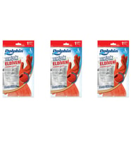Dolphin Lateks Bulaşık Temizlik Eldiveni - Kırmızı - Large ( Büyük ) - 9-9,5 - 3 Paket