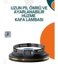 Type C Şarjlı Led Kafa Lambası Güç Göstergeli 53 Modlu