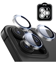 iPhone 15 Pro / Pro Max için IPG ProLENS Şeffaf Kamera Lens Koruma, HD Görünümlük, Temperli Cam, Çizilmez Lens Kapağı