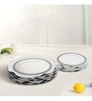 12'li Tencere Tava ve Tabak Arası Keçe Yuvarlak Beyaz 26 x 26cm