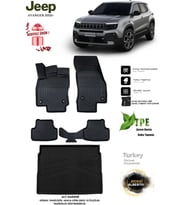 Jeep Avanger Elektrikli Alt 2025 Araca Özel 3D Paspas Ve 3D Bagaj Havuzu