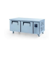 Iceinox Tezgah Tip Gn Buzdolabı 2 Kapılı  Kısa Model (Gri)