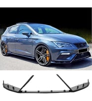 Seat Leon Mk3.5 Lenz Race Cup Ön Lip Piona Black 3 Parça 2017 2018 2019 2020 karlık+bodykit+ek