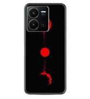 Vivo Y22 Kılıf Silikon Desen Özel Seri Red Moon 1710