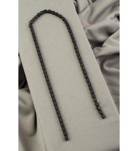 Hematit Doğal Taş Mat Siyah Dikdörtgen Kesim 4x6mm Dizi [AA]