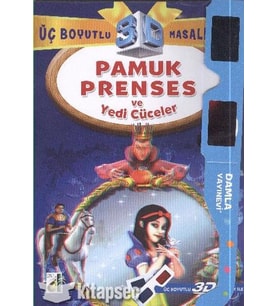 PAMUK PRENSES VE YEDİ CÜCELER ( ÜÇ BOYUTLU MASALLAR 3D GÖZLÜK İLE )  - DAMLA YAYINEVİ