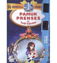 PAMUK PRENSES VE YEDİ CÜCELER ( ÜÇ BOYUTLU MASALLAR 3D GÖZLÜK İLE )  - DAMLA YAYINEVİ