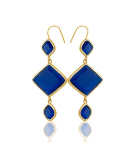 Kadir Jewellery 22 Ayar Altın Kaplama Kadın Sallantılı Küpe -El İşçiliği Ve Hipoalerjenik Küpe