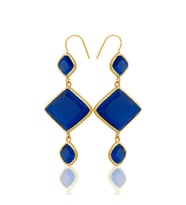 Kadir Jewellery 22 Ayar Altın Kaplama Kadın Sallantılı Küpe -El İşçiliği Ve Hipoalerjenik Küpe