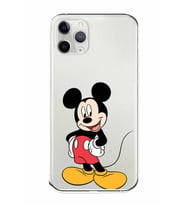 Apple iPhone 11 Pro Uyumlu Kamera Korumalı Tıpalı Kapak Mickey Mouse TasarımlıŞeffaf Kılıf