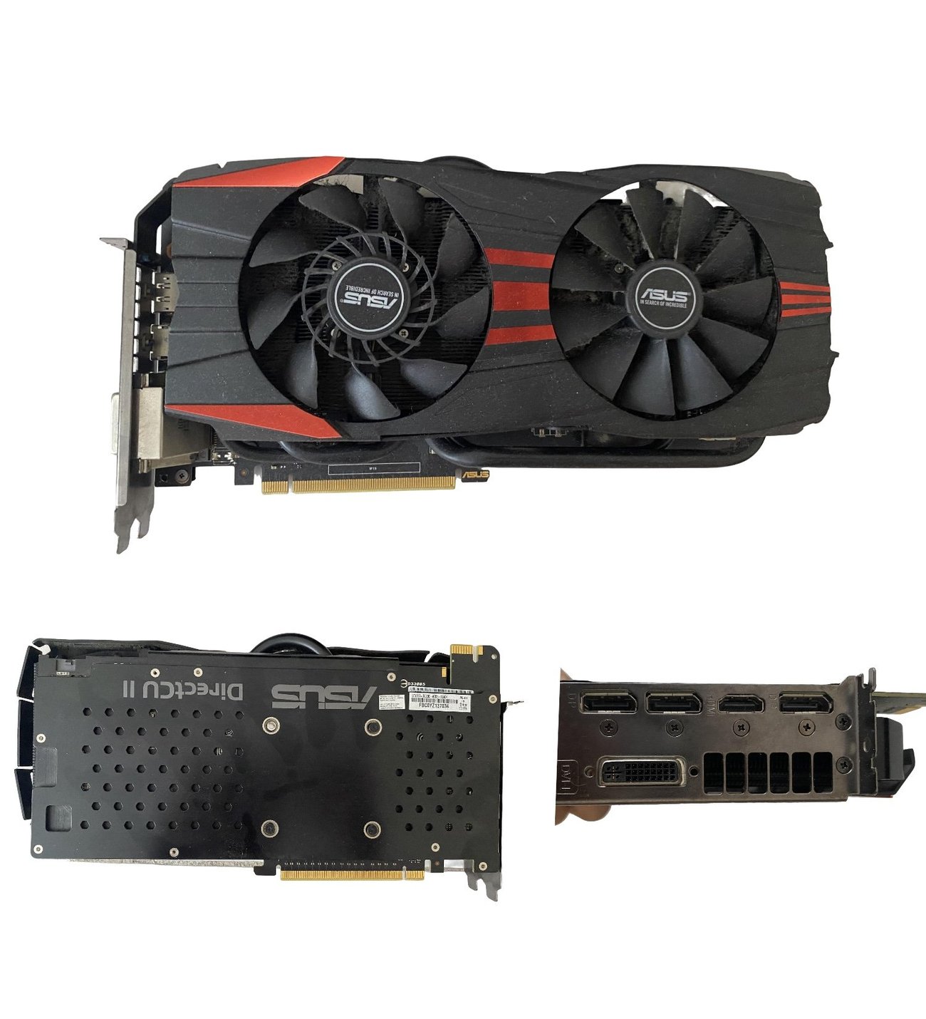 Asus GTX 960 GTX960-DC2OC-4GD5-BLACK 4 GB Ekran Kartı İkinci El